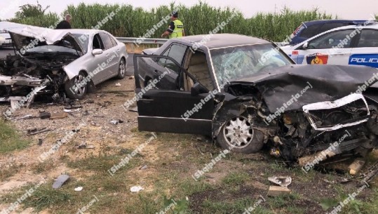 Aksident i rëndë në superstradën Milot-Fushë Krujë, përplasen 2 makina, drejt spitalit të traumës 6 persona të lënduar 