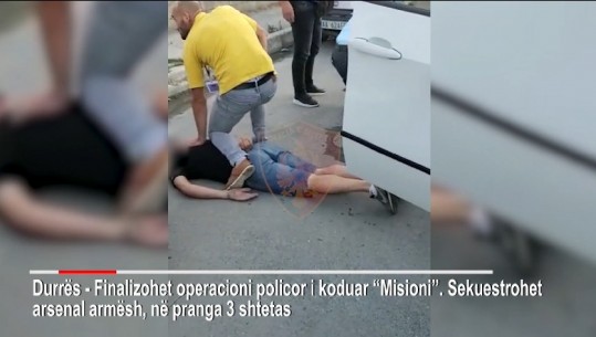 Parandalohet vrasja me pagesë në Durrës! 3 të arrestuar, 2 të dënuar më parë, njëri mik i Rrumit të Shijakut! Sekuestrohen 3 pistoleta e 1 mitraloz me fishekë në fole/ VIDEO-policia i shtrin barkas