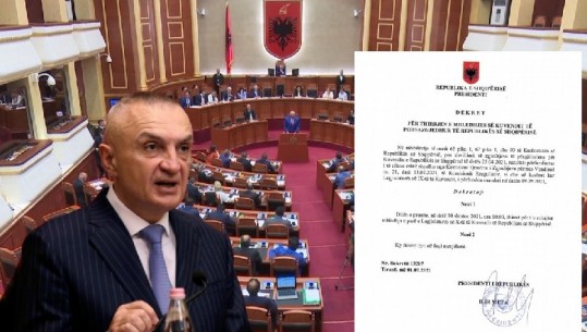 Konstituimi i Kuvendit të ri më 10 shtator, Presidenti Meta thërret mbledhjen e parë të Legjislaturës së X të Parlamentit