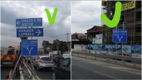 Pas shqetësimit të ngritur në Report Tv, shkon në 3 numri i tabelave të vendosura tek tuneli në hyrje të Tiranës