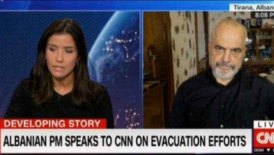 Vonesat me evakuimet e afganëve, Rama për CNN: Pengesa e tyre, lojë e talebanëve, nuk kemi hyrë në bisedime me ta! Ishim përgatitur për të strehuar 4000 refugjatë