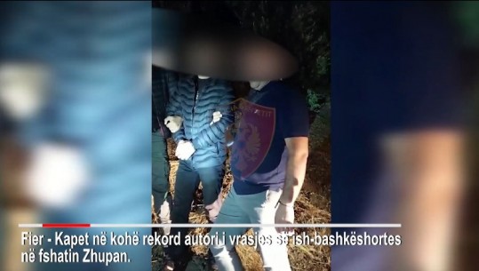 Del videoja/ Momenti i arrestimit të 31-vjeçarit që vrau ish-gruan e tij në Fier