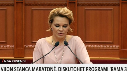 Vijon seanca plenare, Kryemadhi: Përshëndes 12 gratë në qeveri, shtylla kurrizore e Shqipërisë, meritojnë të jenë luftëtare