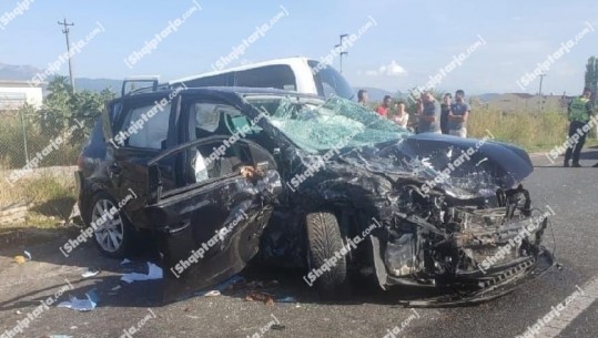 Aksident në aksin Shkodër-Koplik, përplasen 2 makina, 4 të plagosur (FOTO-VIDEO)