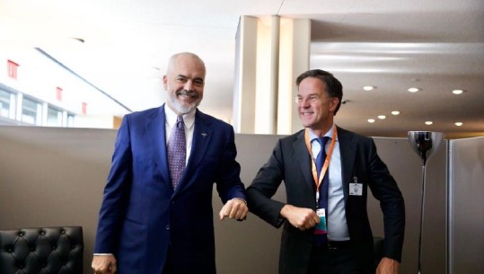 Kryeministri holandez më 10 nëntor në Shqipëri, Rama: Do rikonfirmojë mbështetjen për hapjen e negociatave