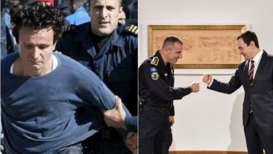 Dje i prangosi duart sot i ‘shtrënguan’, Kurti priti në zyrë policin që e arrestoi 16 vite më parë