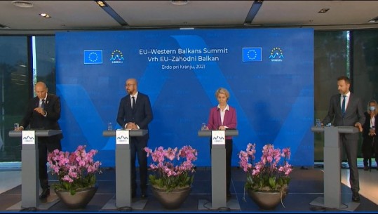  6 pikat e miratuara në Samit, liderët e BE nga Sllovenia: Unioni i paplotë pa Ballkanin, plan 30 mld euro për rajonin! Rama: BE po humbet fytyrën në sytë e popujve tanë 