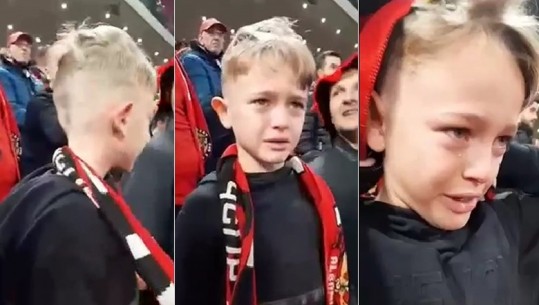 Tifozi i vogël kuqezi prek zemrat, me lot në sy pas golit të Polonisë në ‘Air Albania’