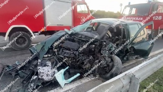 Përplasen dy makina në aksin Shkodër-Lezhë, humb jetën njëri nga shoferët dhe plagoset tjetri! Shkak dyshohet parakalimi i gabuar