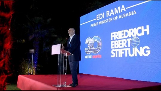 30-vjetori i Fondacionit 'Friedrich Ebert', Rama: Jemi 'dhëndër' në tentativë për në BE! 'Ballkani i Hapur' e ardhmja, nuk kemi kohë për të humbur