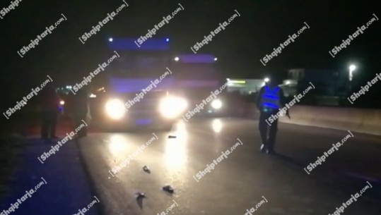 Aksident në aksin Lushnjë-Rrogozhinë, kamioni përplas për vdekje këmbësorin