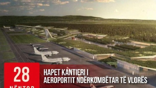 Për festat kombëtare, Rama: Më 28 nëntor hapet kantieri i aeroportit të Vlorës, me 29 hapet qarkullimi në Rrugën e Arbrit