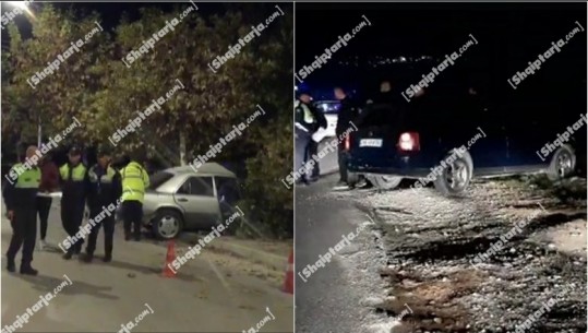 Aksident i trefishtë në Fushë-Krujë, 2 të plagosur! Makina del nga rruga dhe përplaset me pemët në Dimal, një i lënduar