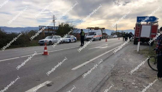 Përplasen dy makina në aksin Korçë-Pogradec, përfundojnë në spital 2 police të Frontex 