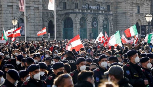 Trazira në Europë, mijëra protestues kundërshtojnë masat anti-COVID (FOTO+VIDEO)