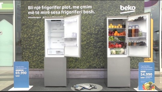 Uljet e 'çmendura' të BEKO-s, frigoriferi me ushqime të shëndetshme më i lirë se ai bosh 