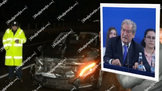 Pas Foltores, aksident masiv në Milot-Mamurras, përfshihet edhe makina e eskortës së Berishës! Truproja: Shkak një Mercedes i bardhë që ecte me shpejtësi kundravajtje! 2 të lënduar(VIDEO)