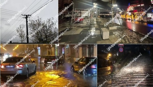 Problematika nga reshjet e shiut, disa zona në Tiranë dhe Daullasi i Fierit pa energji! Përmbyten rrugët në Gjirokastër! Anulohet koncerti për Pavarësinë në Vlorë