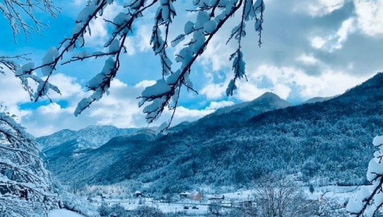 FOTO/ Qiell, dëborë dhe male, pamjet piktoreske nga Lëpusha