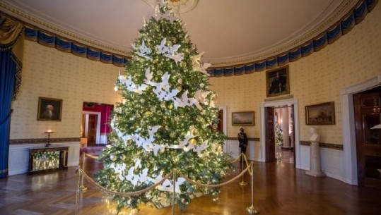 Krishtlindja e parë në Shtëpinë e Bardhë, Biden e ‘vesh’ me drita, ngjyra dhe atmosferë, çdo dhomë përfaqëson një ‘dhuratë’ të jetës 