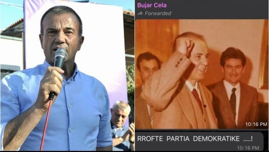Bujar Çela tallet me PD dhe publikon foton e Berishës me Enverin te grupi i Komisionit të Integrimit: Rroftë Partia! Demokratët: Provokim vulgar