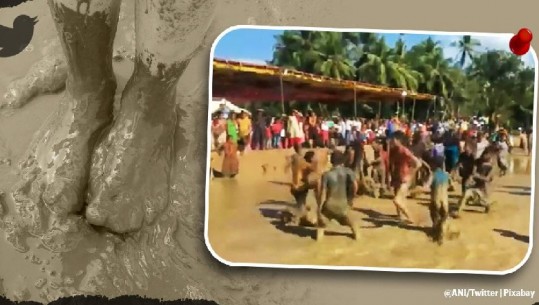 Kërcime, lojëra dhe ‘zhytje’, ‘Festivali i Baltës’ në Indi argëton rrjetin  (VIDEO)