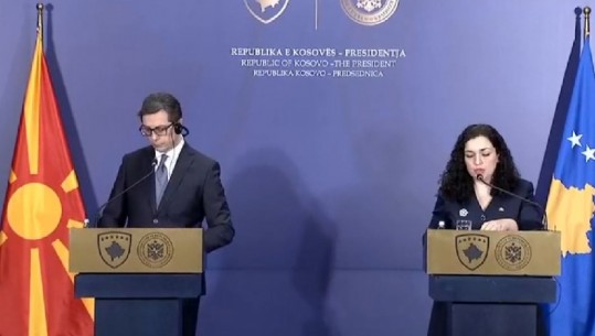 Pendarovski vizitë zyrtare në Prishtinë: Kosovë-Maqedoni e Veriut partnerë të fuqishëm tregtar! Osmani: Jeni zë i qartë për liberalizimin e vizave 