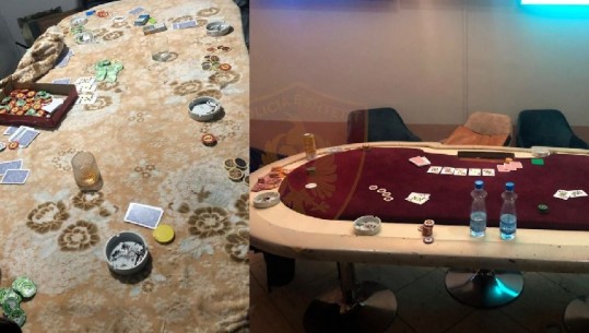 Tavolinë pokeri në lokal, arrestohen tre persona në Shkodër! Në kërkim dy pronarët, procedohen penalisht 9 të tjerë