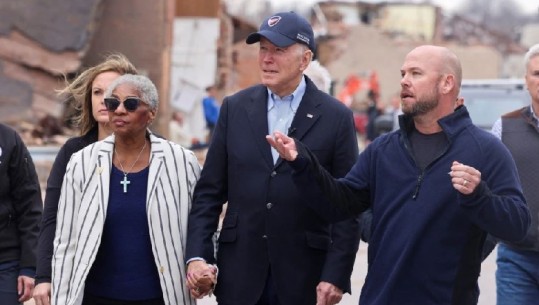 SHBA/ Biden viziton qytetet e Kentakit të shkatërruara nga tornadot