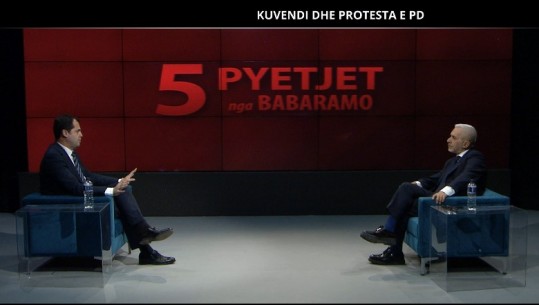 Protesta e Berishës, Bylykbashi në '5 pyetje': Treguam kush është opozita, për 8 vite inekzistente!  Politikanëve i duhet 'Votingu' jo Vetingu