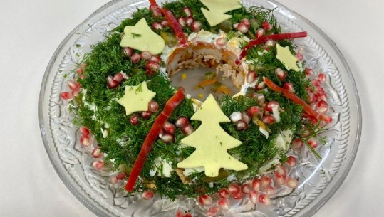 Gatime nga zonja Albana, Antipastë festive/kurora e krishtlindjes