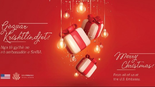 Sot Krishtlindja, Ambasada Amerikane uron besimtarët: Gëzim dhe paqe në këtë sezon festash