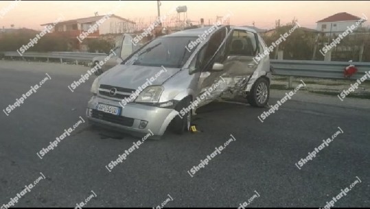 Aksident në aksin Fier-Lushnjë, plagoset shoferi dhe dy pasagjerët! Shkak parakalimi i gabuar, rëndohet trafiku (VIDEO)