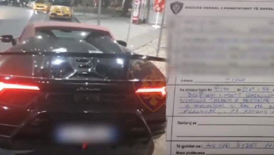 Me 'Lamborghini' e 'Ferrari', policia ndëshkon shoferët për gara shpejtësie në Tiranë! Hiqen patenta dhe vendosen gjoba (vIDEO)