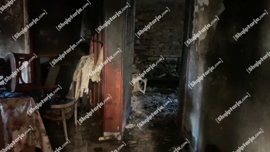 Digjet një apartament në Vlorë, humb jetën një 55-vjeçar (VIDEO)