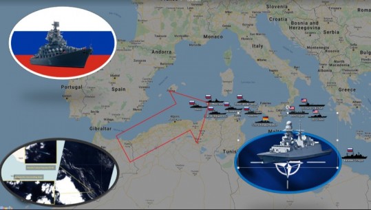 Kriza e Ukrainës 'zhvendoset' në Mesdhe! NATO 'sfidon' anijet ruse në Kanalin e Siçilisë