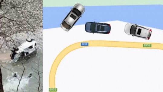 Report TV rindërton skemën e aksidentit me tre viktima në Librazhd! Shkak dyshohet devijimi i korsisë nga Mercedes-Benzi