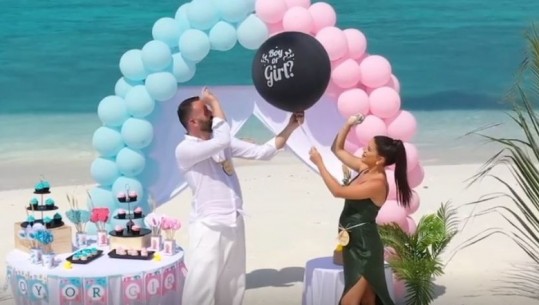 Marjona Metohu nënë për herë të parë, zbulon gjininë e bebit në festën përrallore (VIDEO)