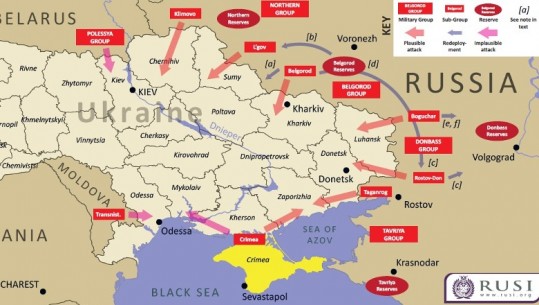 Si e rrethoi Rusia Ukrainën nga tre anë, ja ku mund ta nisë një pushtim