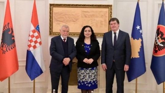 Gjendja në Kosovë dhe siguria në Ballkanin Perëndimor, ish-presidenti Bamir Topi takim në Prishtinë me Presidenten Vjosa Osmani