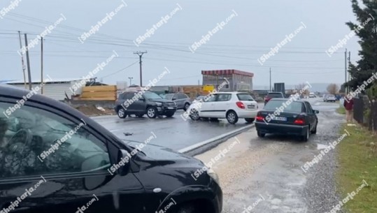 Aksident në superstradën Lezhë-Laç, përplasen dy makina, një i plagosur