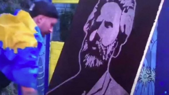 14-vjetori i Pavarësisë së Kosovës, Donaldi përfundon portretin e Adem Jasharit brenda 'Big Brother Vip' (VIDEO)