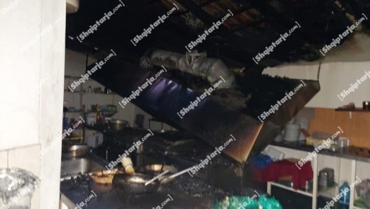 Zjarr në një restorant në Radhimë, shkak një shkëndijë elektrike (FOTO)