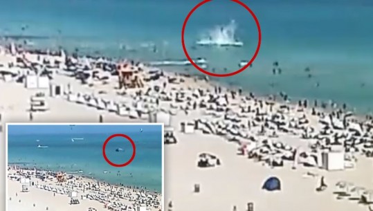 Njerëzit po notonin në ujërat blu të Floridas, ndodh e papritura, bie helikopteri me 3 pasagjerë (VIDEO)