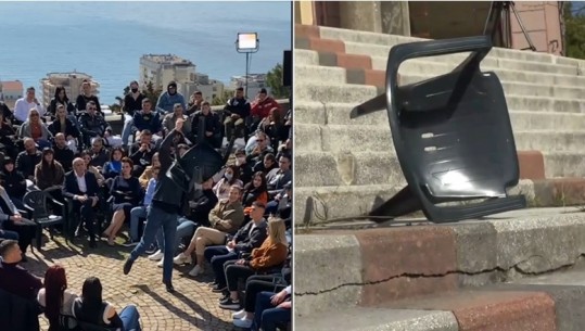Video/ Nxehet Basha në Durrës dhe hedh karrigen: Berisha takohet natën me Vangjush Dakon, do zbardhim dhe aferën e Portit të Durrësit