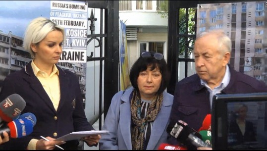 Ambasadori i Ukrainës në Tiranë-shqiptarëve: Kemi nevojë për ndihmën tuaj financiare e humanitare! Gruaja e Ambasadorit: Nënat shqiptare të protestojë, askush nuk do lot në sytë e fëmijëve