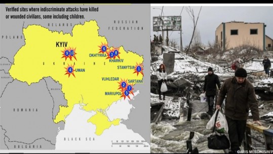 FOTO-ja/ Ja 10 rastet e dyshuara si krime lufte në Ukrainë! Amnesty International: Pushtimi, akt agresioni dhe katastrofë e të drejtave të njeriut