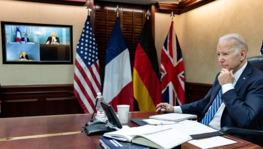 Biden dhe liderët europian të vendosur për të shtuar sanksione ndaj Rusisë