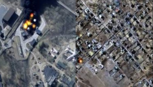 FOTO/ Lufta Rusi-Ukrainë, dalin imazhet satelitore të zjarreve në veriperëndim të Kievit