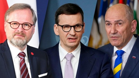 Mbërrijnë në Kiev tre liderë evropianë, kryeministrat e Polonisë, Sllovenisë dhe Republikës Çeke